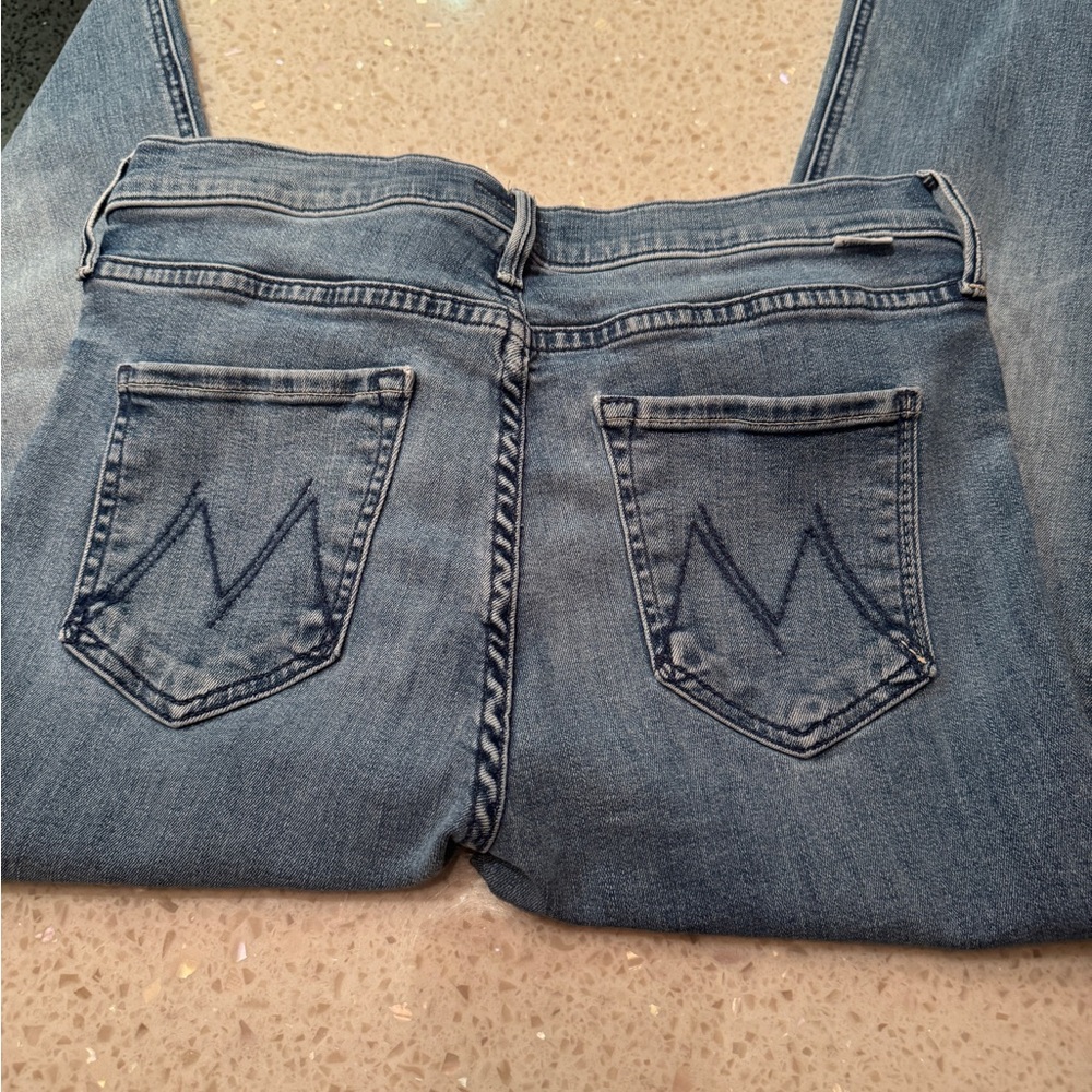 Mother - Women's Blue Jeans Midrise Dazzler Crop